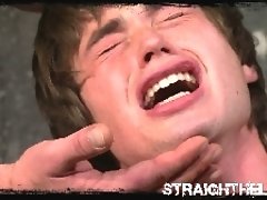 Straight lad gets fucked in bondage