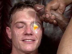 Hardcore gay orgy with lots of facials